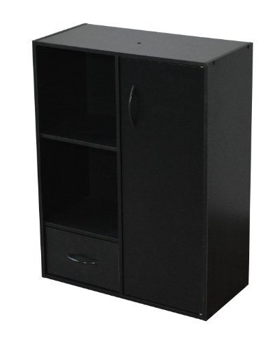 - 478157 - compo - etagère 2 casiers + 1 tiroir + 1 porte - noir - 61,5 x 29,5 x 80 cm 3605094781575 Alsapan - 478157 - compo - etagère 2 casiers + 1 tiroir + 1 porte - noir - 61,5 x 29,5 x 80 cm 3605094781575 Alsapan