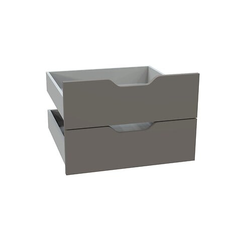 ALSAPAN Kit 2 tiroirs taupe