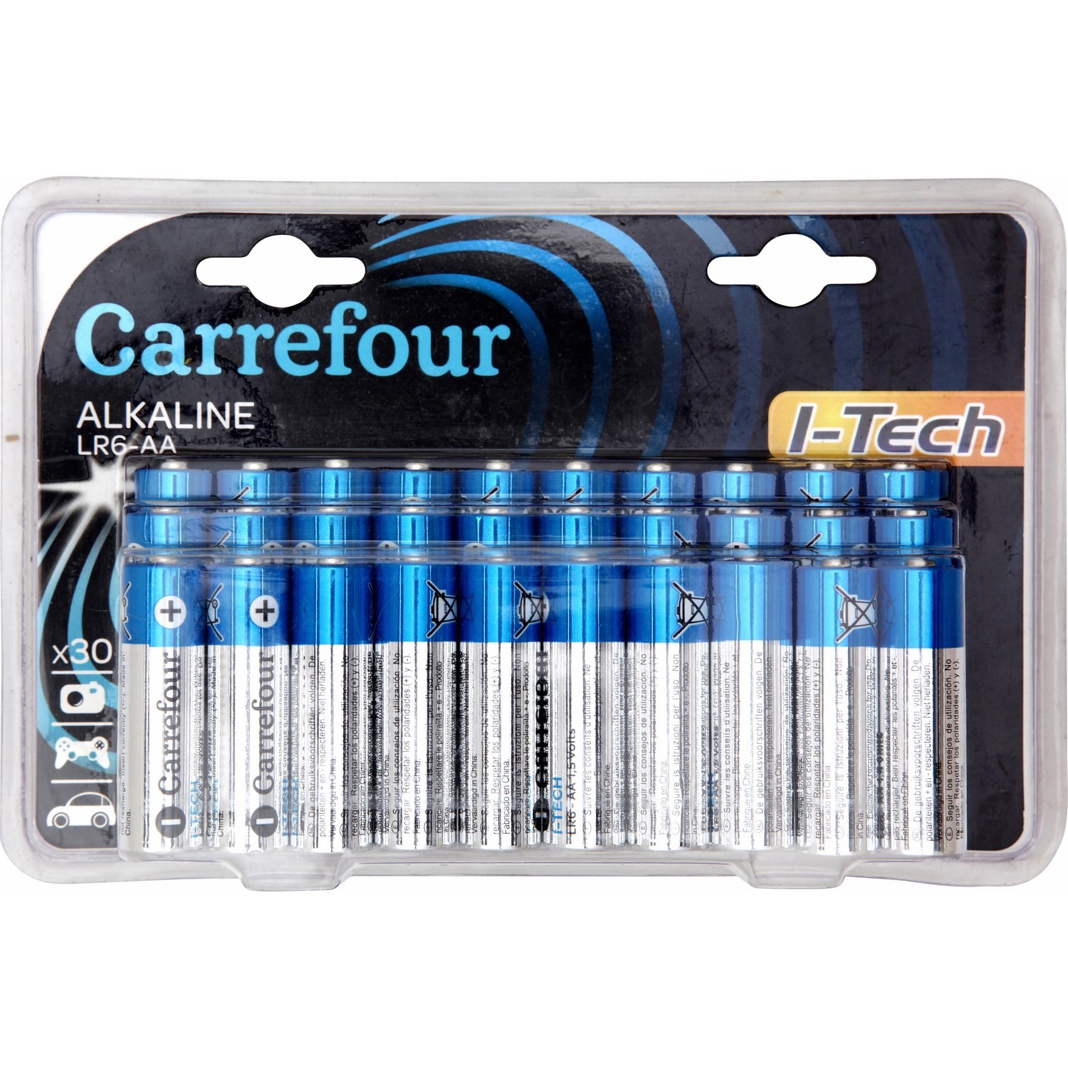 Piles I-Tech Alkaline LR6/AA 1,5 V CARREFOUR