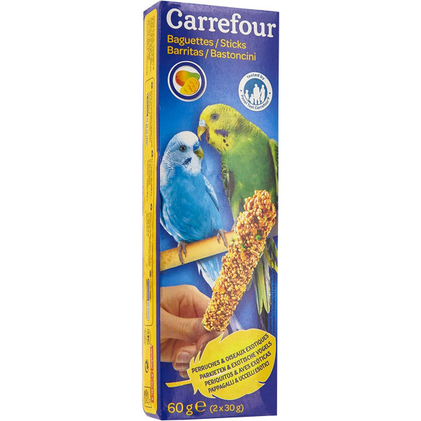 CARREFOUR Baguettes Perruches et Canaris code EAN 3608141636248 