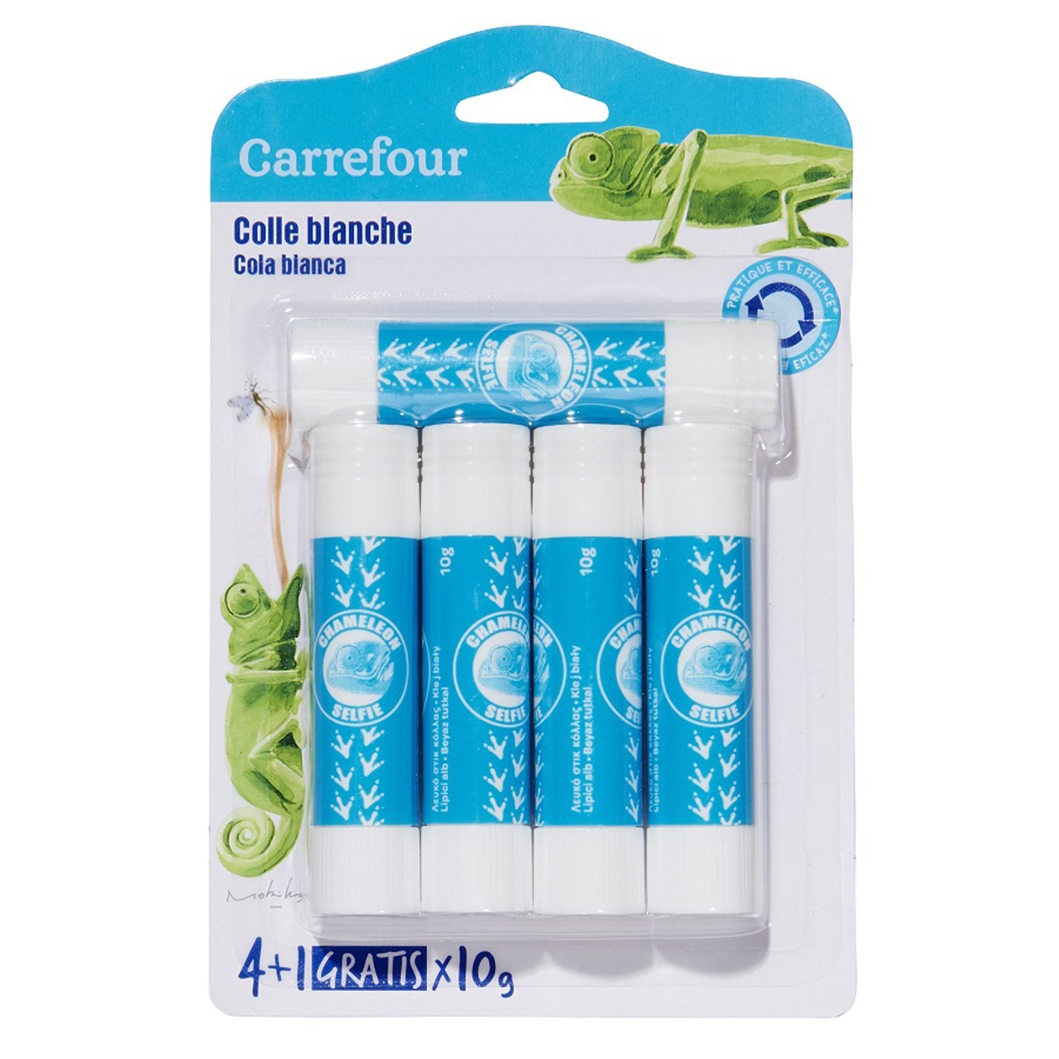 Bâtons de colle blanche 10gr X5 CARREFOUR 3608141869165 CARREFOUR Bâtons de colle blanche 10gr X5 CARREFOUR 3608141869165 CARREFOUR