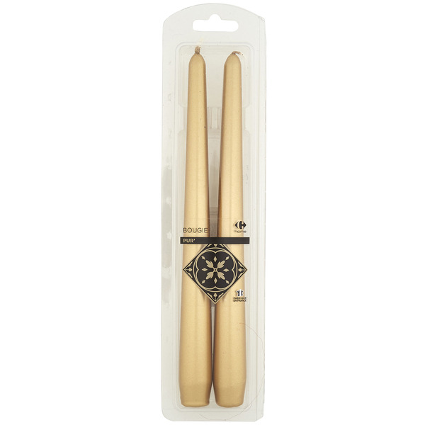 Lot de 2 Bougies torsadées
