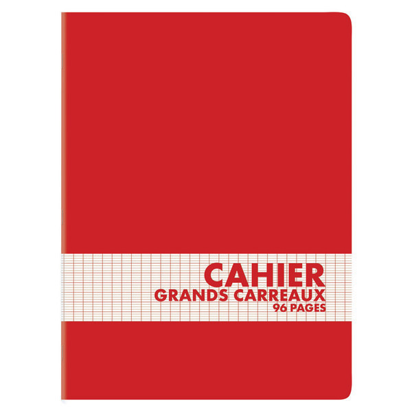Cahier grand carreaux 24 x 32 cm  3608143887389 (3608143887389)