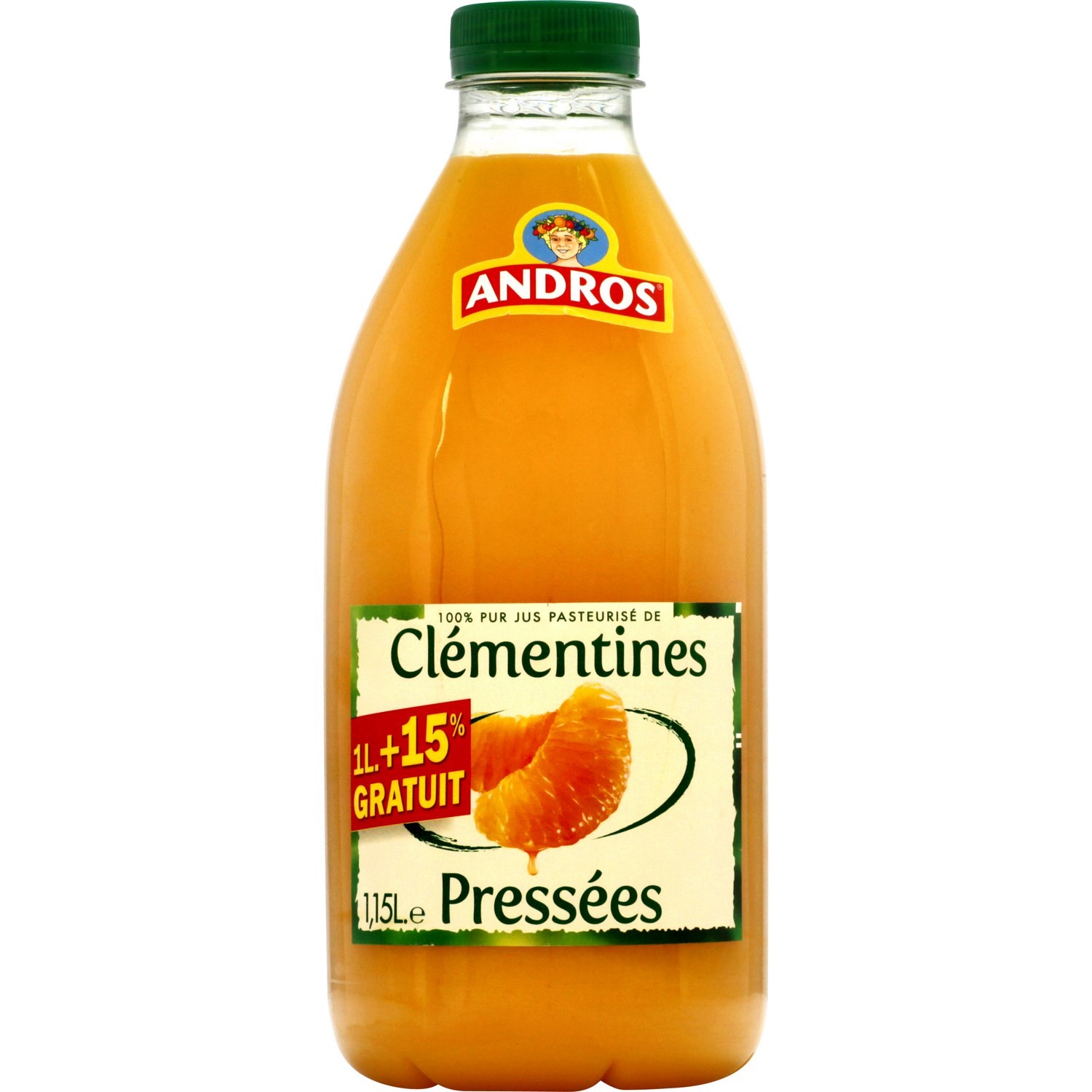 Jus de clémentines 100% pur jus pressé ANDROS