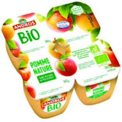 DESSERT FRUITIER BIO(2) POMME NATURE "ANDROS" 3608580013228 (3608580013228)