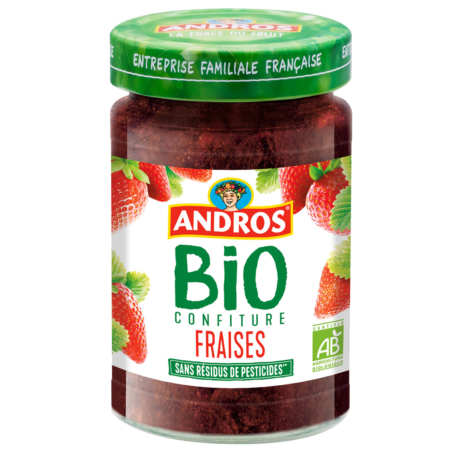 Confiture Bio fraise ANDROS