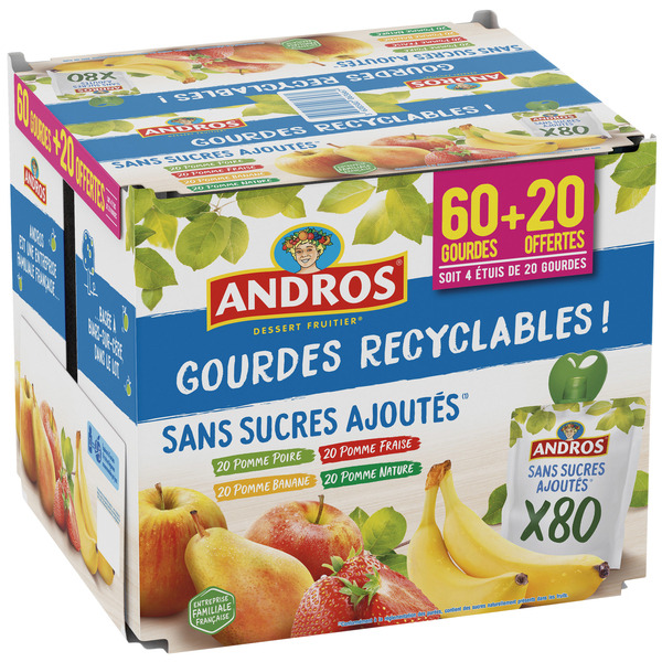 Gourdes Dessert fruitier sans sucres ajoutés