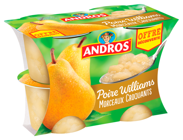 DESSERT FRUITÉ AVEC MORCEAUX DE POIRE EN OFFRE ...