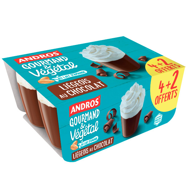 Liégeois végétal au chocolat 