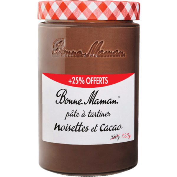 PÂTE À TARTINER NOISETTES ET CACAO SANS HUILE D...
