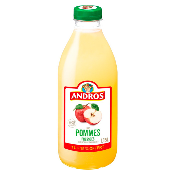  Pur Jus De Pommes Frais Andros code EAN 3608580156352 