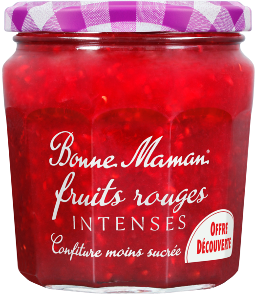BONNE MAMAN CONFITURE FRUITS ROUGES INTENSES 
 code EAN 3608580893271 