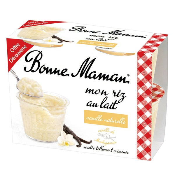 RIZ OU SEMOULE AU LAIT BONNE MAMAN