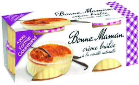  CRÈME BRÛLÉE À LA VANILLE NATURELLE FORMAT GOURMAND “BONNE MAMAN” code EAN 3608580902690 