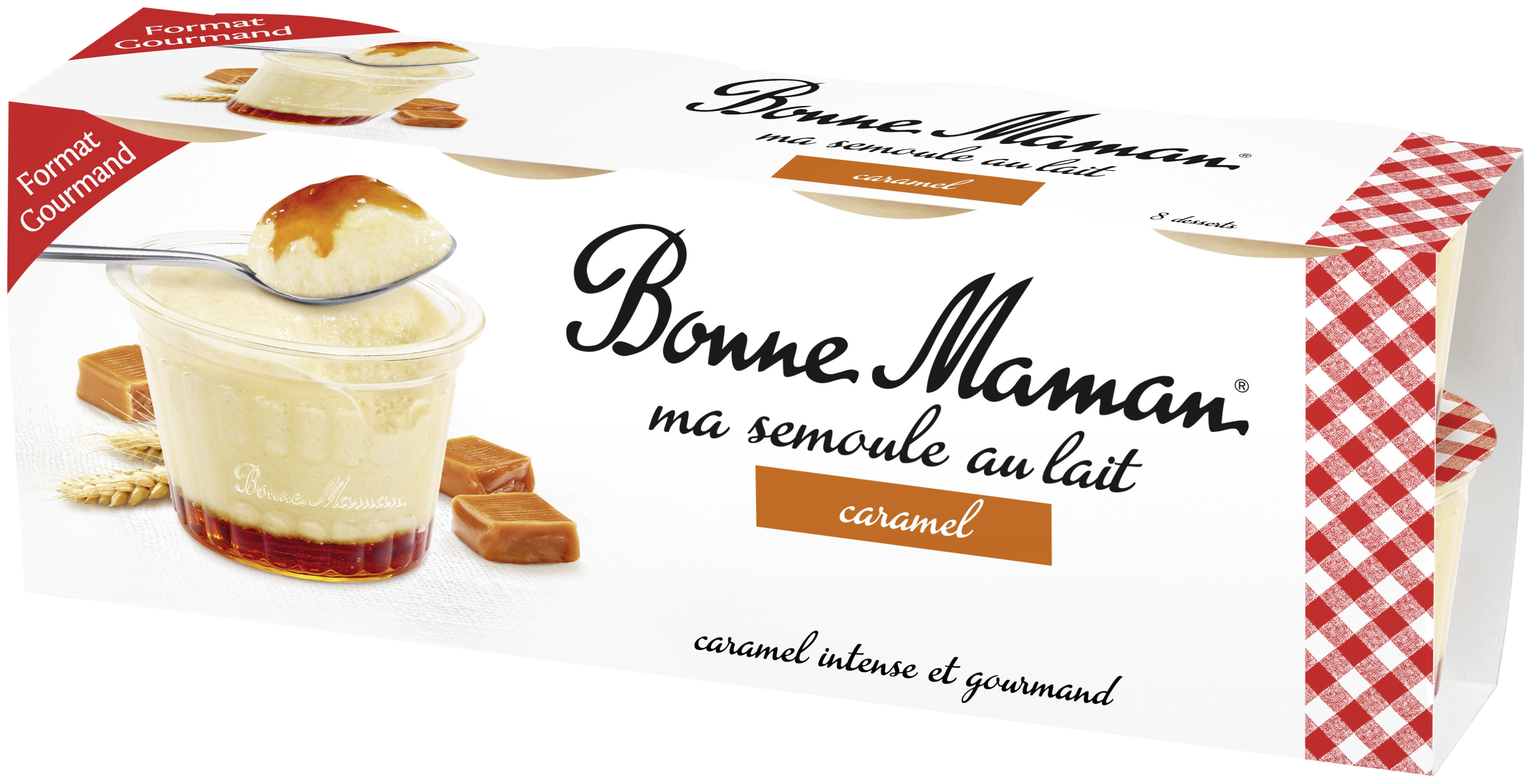 Semoule au lait au caramel Bonne Maman