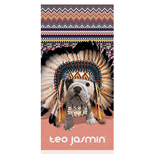 Téo Jasmin - drap de plage teo jasmin apache - abricot code EAN 3608860207903 