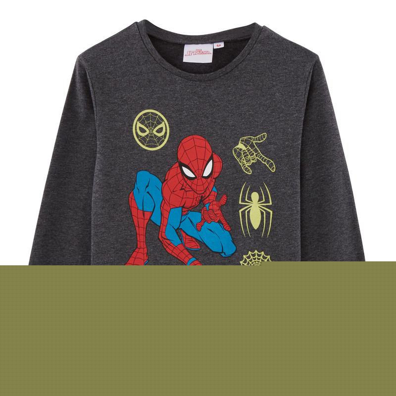 TEE-SHIRT GARÇON PHOSPHORESCENT Spiderman