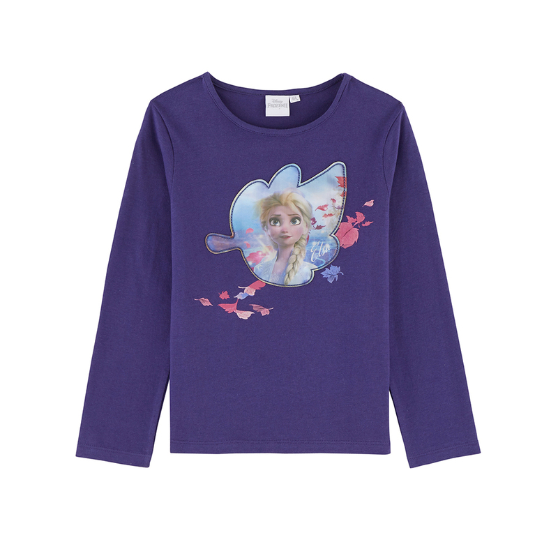 TEE SHIRT À HOLOGRAMME FILLE Reine des neiges