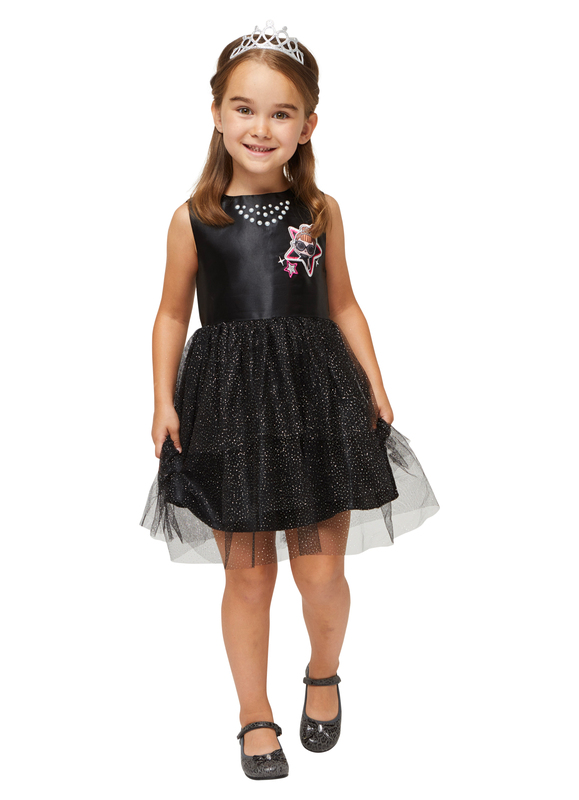 ROBE DE PRINCESSE FILLE + COURONNE LOL