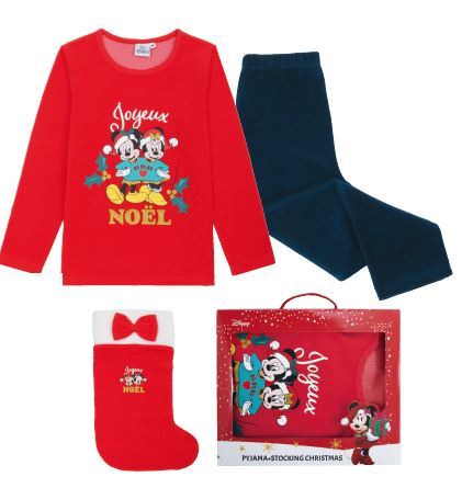 PYJAMA + CHAUSSETTES DE NOËL EN BOITE CADEAU 