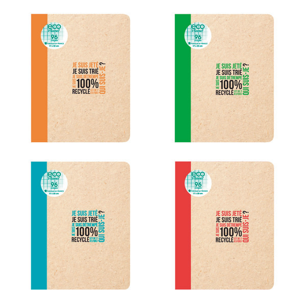 Cahier 17 x 22 cm Eco planet