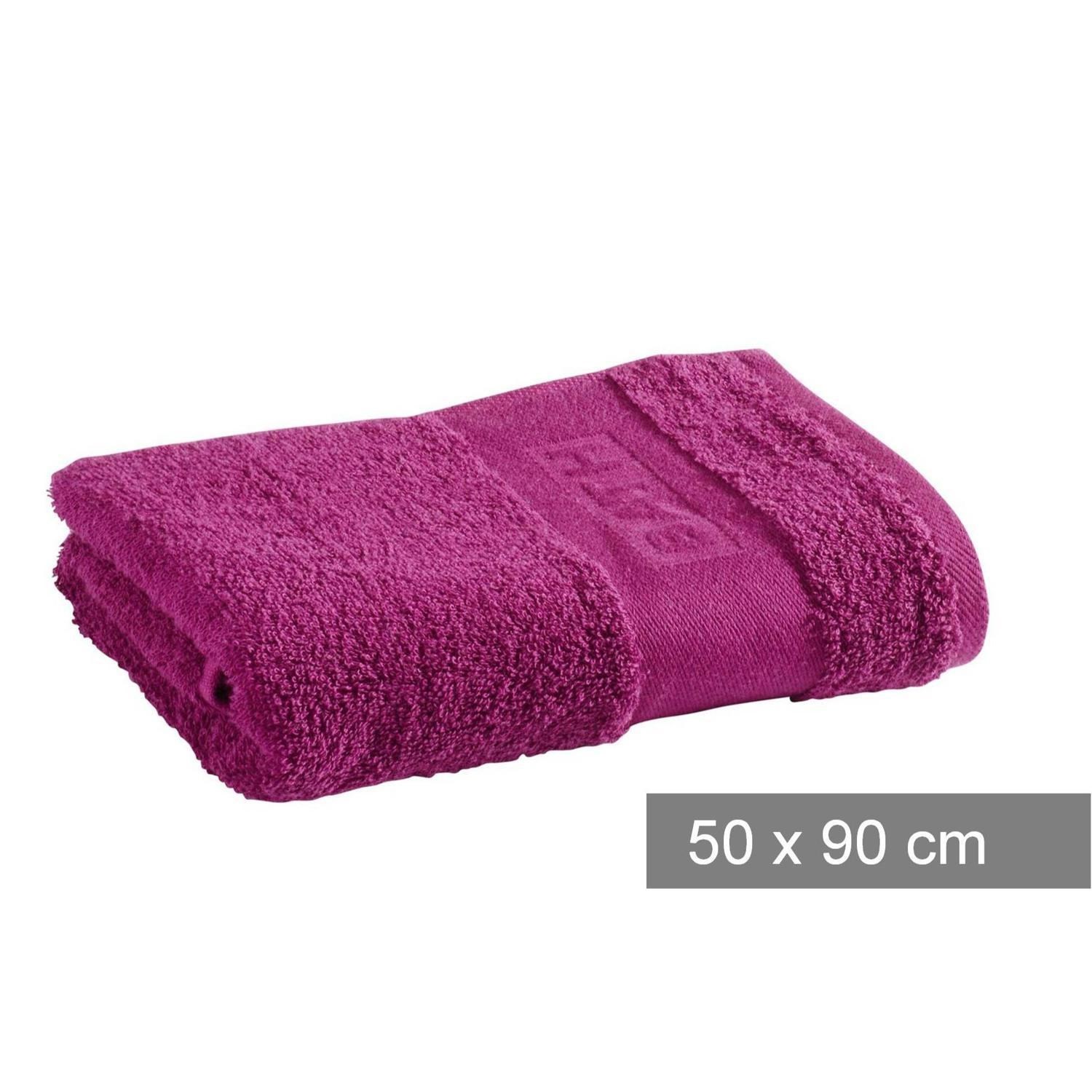 Serviette de bain violette en coton -90x50cm TE...