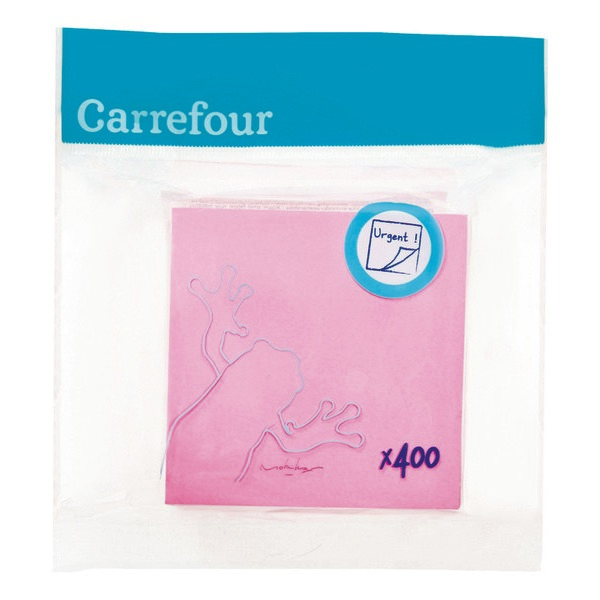 NOTES ADHÉSIVES REPOSITIONNABLES CARREFOUR