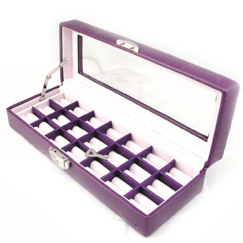 [f7810] - coffret à bagues 'vienne' violet
