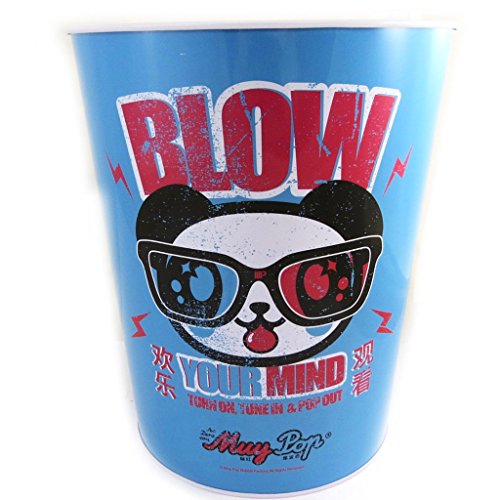 [l8805] - poubelle métal 'muy pop' bleu 3609521288057 Muy Pop