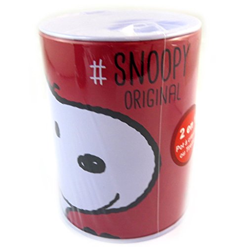 Snoopy [n2107] - tirelire métal 'snoopy' rouge (snoopy original) code EAN 3609521421072 