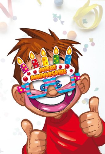 Pack 6 lunettes anniversaire enfant