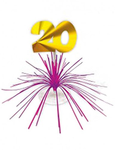 Centre de table d'anniversaire 20 ans