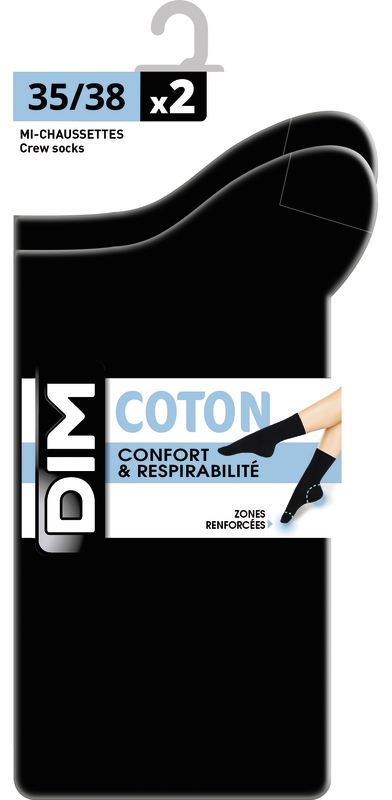 2 PAIRES DE CHAUSSETTES FEMME DIM