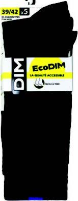 LOT DE 5 PAIRES DE CHAUSSETTES