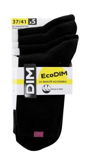 Lot de 5 paires de chaussettes femme ECODIM