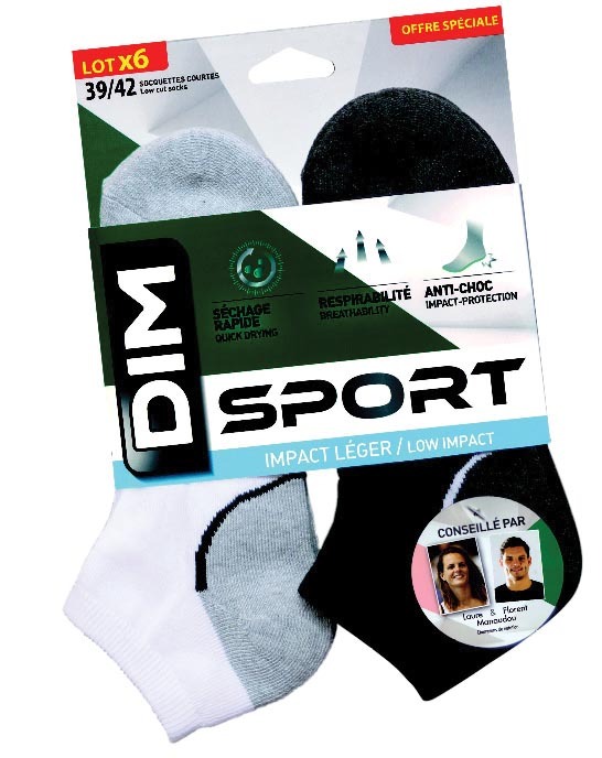 LOT DE 6 PAIRES D’ULTRA-COURTES “DIM”
