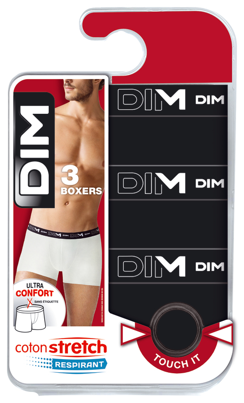 3 BOXERS COTON STRETCH DIM