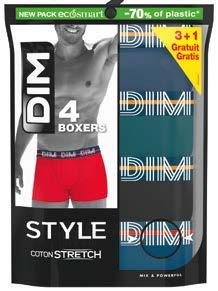 10 LOT DE 3 BOXERS + 1 OFFERT 