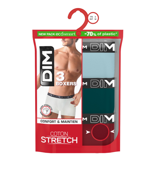 DIM Boxers homme "Coton stretch" code EAN 3610862709927 