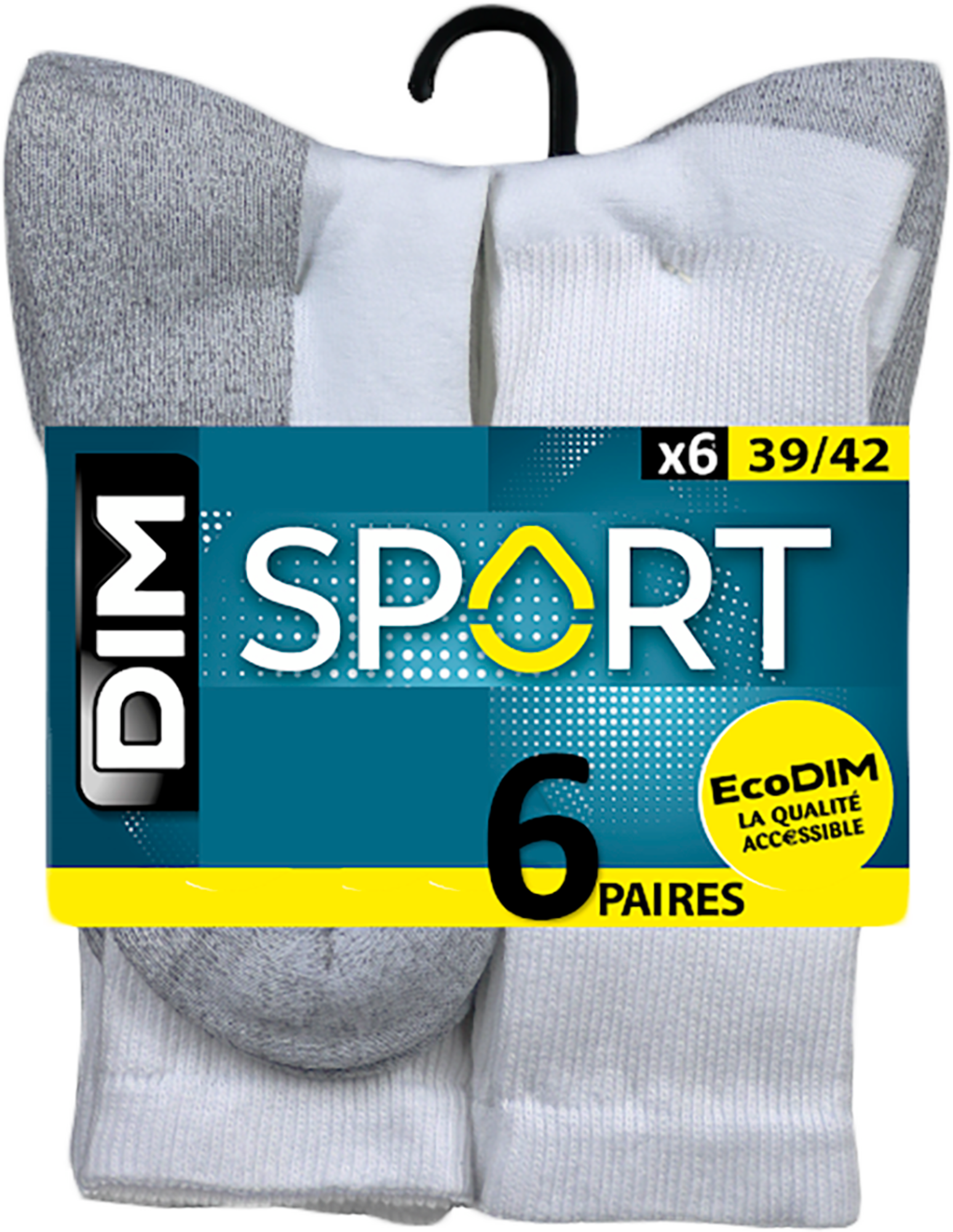 LOT DE 6 PAIRES DE CHAUSSETTES SPORT HOMME OU F...