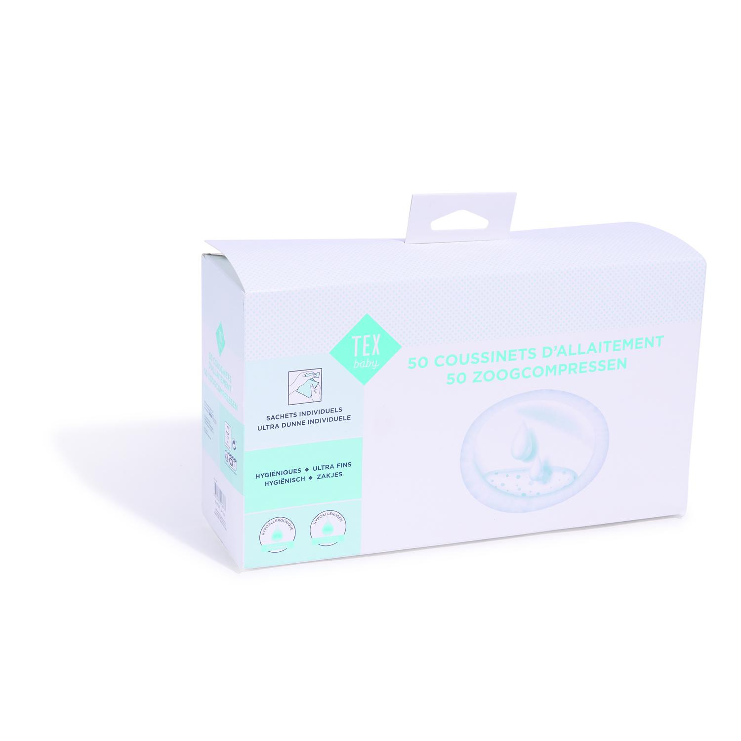 Coussinets d'allaitement blancs TEX BABY