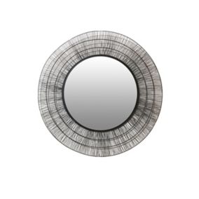 Miroir métal rond filaire noir diam.80cm 3611840563494 
