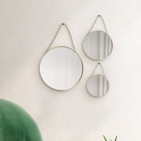 Lot 3 miroirs ronds or 15x15 cm, 20x20 cm, 25x25 cm Dada Art 3611840618859 Lot 3 miroirs ronds or 15x15 cm, 20x20 cm, 25x25 cm Dada Art 3611840618859