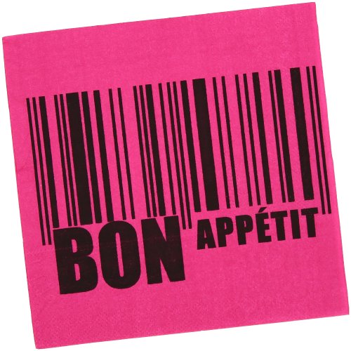 -lot 20 serviettes de table en papier bon appét...