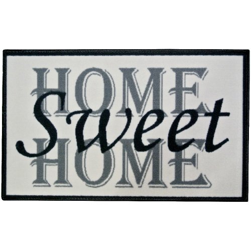 Loft -tapis d'entrée paillasson intérieur retro vintage usa home sweet home 45x75cm code EAN 3611900021995 