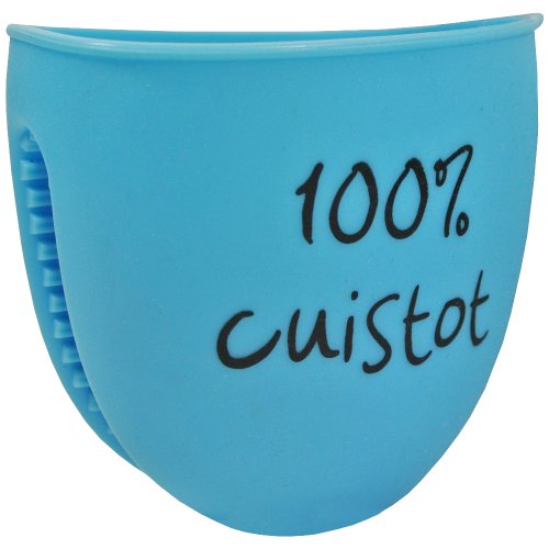Promobo -manique cuisine gant cuisson silicone mots humour bleu cuistot code EAN 3611900024958 