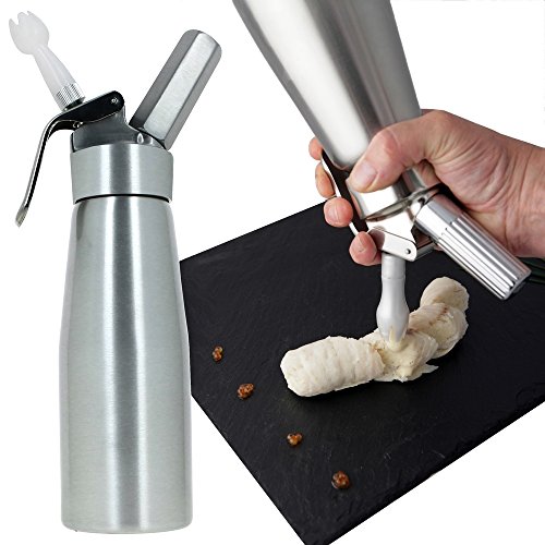 Coffret Siphon de cuisine pro aluminium 0,5L Cr...