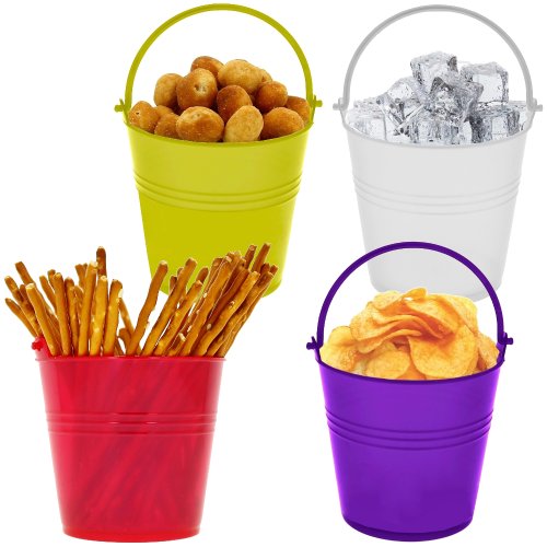 -lot 4 pots seaux pour apéro cocktails glaçons ...