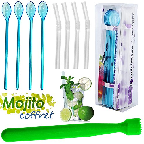 -set apéro cocktail coffret mojito avec pilon m...