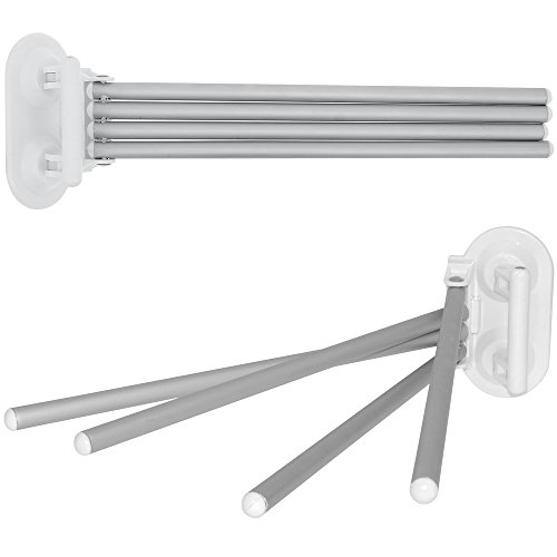 -porte serviettes luxe amovible 4 barre accroch...